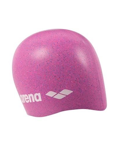 Arena Classic Unisex Recycled Silicone Swim Cap for Women and Men Intensive Training and Racing Comfortable Long Hair Swimming Hat PinkMulti - Image 3