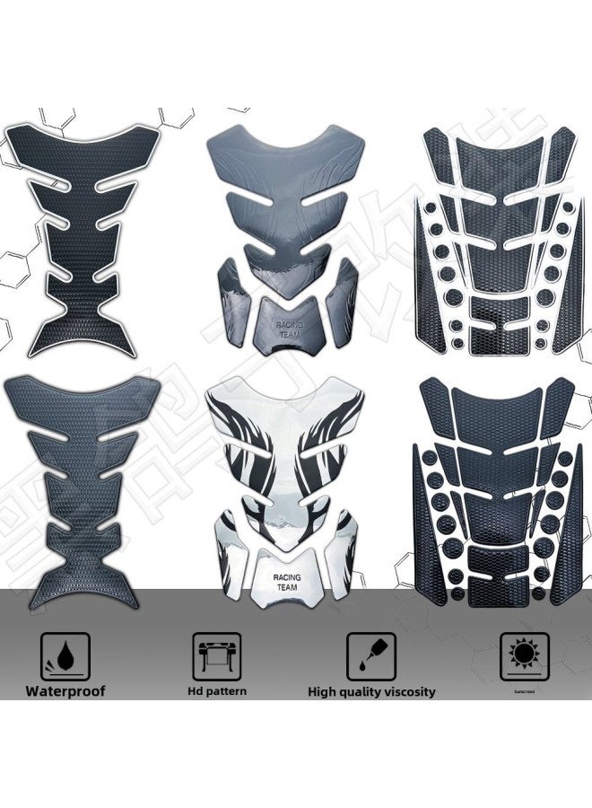 Suitable For Ktm Suzuki Honda Yamaha Motorcycle Stereo Waterproof Fuel Tank Sticker Decorative Fuel Tank Fish Bone Decal-Color:Camel Waterproof Anti-slipvv-Size:Default Itemvv - Image 2