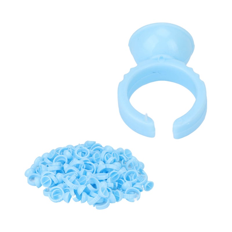 100pcs Flower Glue Rings Disposable Eyelash Lashes Extension Glue Cups Supplies Holder for Eyelash Extensions - Image 2