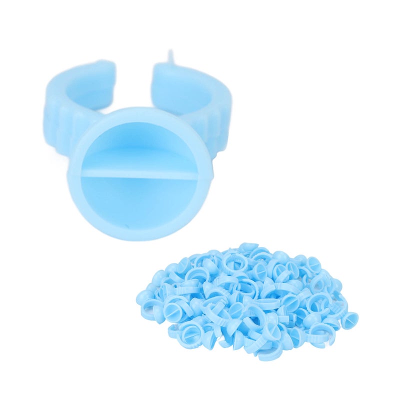 100pcs Flower Glue Rings Disposable Eyelash Lashes Extension Glue Cups Supplies Holder for Eyelash Extensions - Image 4