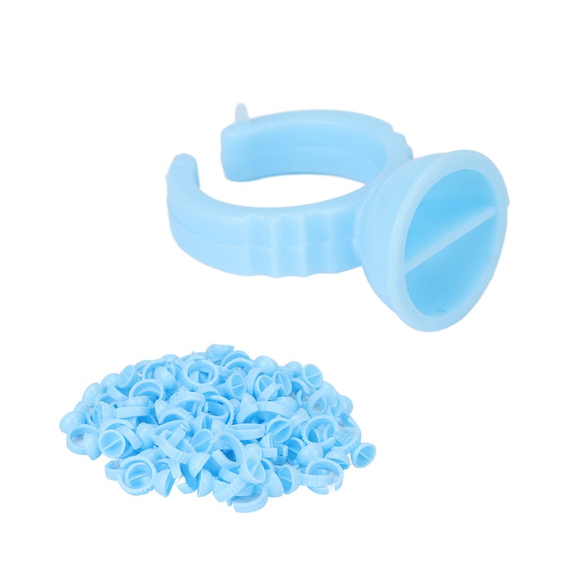 100pcs Flower Glue Rings Disposable Eyelash Lashes Extension Glue Cups Supplies Holder for Eyelash Extensions - Image 5