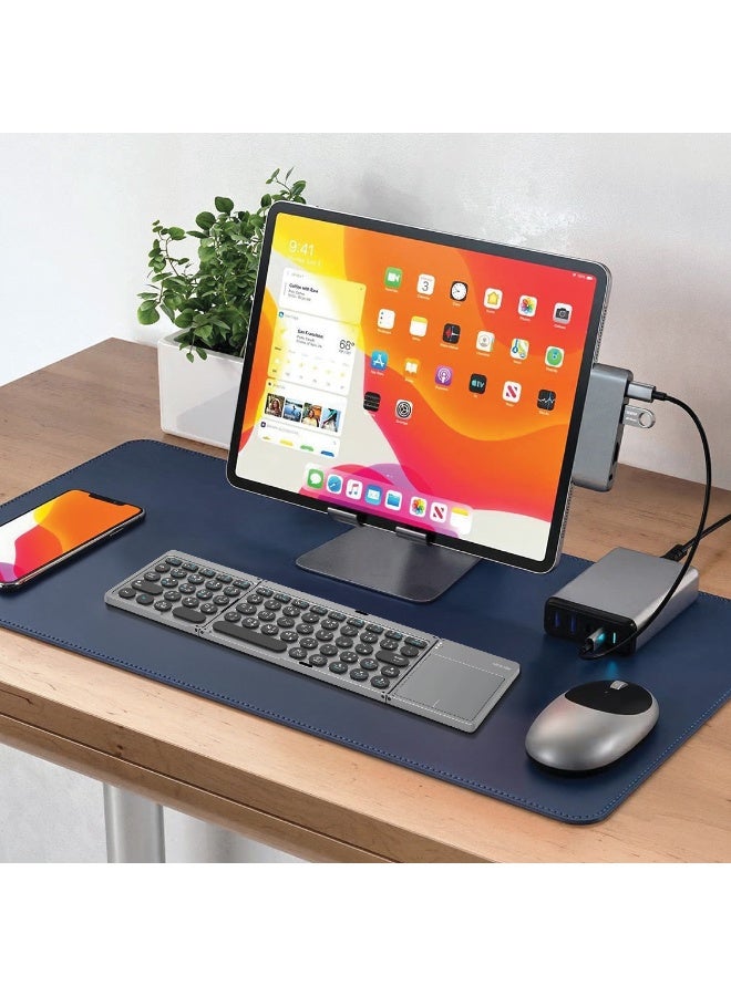 GREEN LION Tri-Fold Wireless Keyboard with High-Sensitivity Touchpad/ Scissor-Switch Structure / 5 Million Keystrokes / 400 Hours Standby / Compact / Portable Design / Compatible with Windows / iOS / Android - Image 2