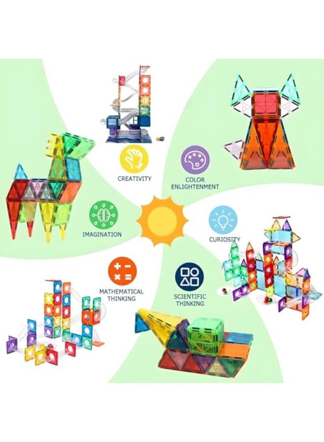 Ibecare 97Pcs Magnetic Marble Run Set - Image 2