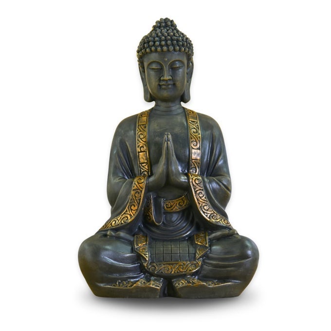 zen Light big statue Buddha mediation resin Bonze 375x 15 x 24 cm
