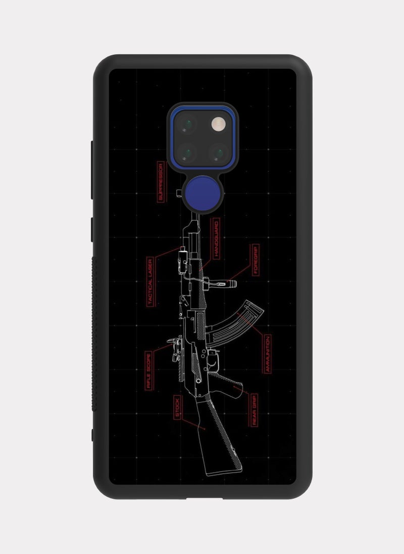 بكسلات كفر هواوي ميت 20 أي كي 47 كلاشنكوف اسود - Image 1