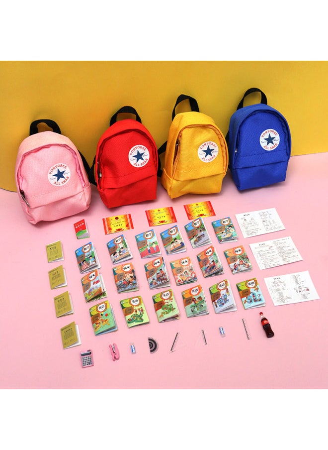 Children's Girls Toys 6-13 Years Old Little People Miniature Mini Stationery 8-12 Girls 10 Years Old Suit-Color:Ordinary [black Bear School Bag] Everything Is Available  - Image 2