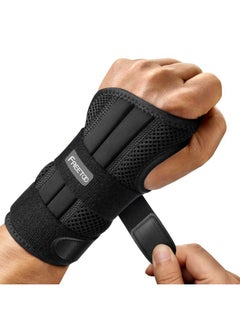 FREETOO Wrist Brace For Carpal Tunnel Relief Night Support , Maximum Support Hand Brace With 3 Stays For Women Men , Adjustable Wrist Support Splint For Right Left Hands For Tendonitis, Arthritis ,  - Image 1