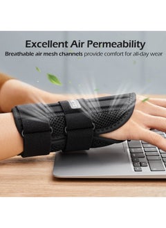 FREETOO Wrist Brace For Carpal Tunnel Relief Night Support , Maximum Support Hand Brace With 3 Stays For Women Men , Adjustable Wrist Support Splint For Right Left Hands For Tendonitis, Arthritis ,  - Image 5