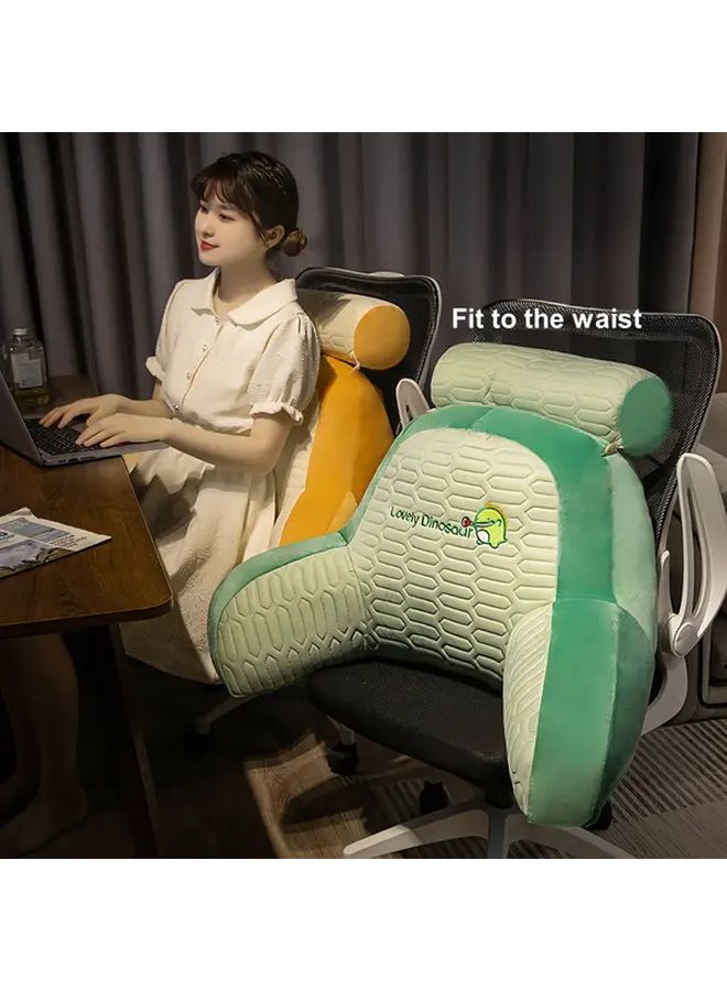 Dark Gray Reading Pillow For Lumbar Support Backrest Cushion For Bed Sofa Office - Image 2