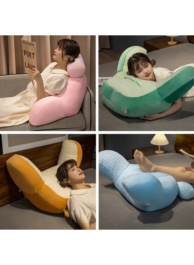 Dark Gray Reading Pillow For Lumbar Support Backrest Cushion For Bed Sofa Office - Image 1