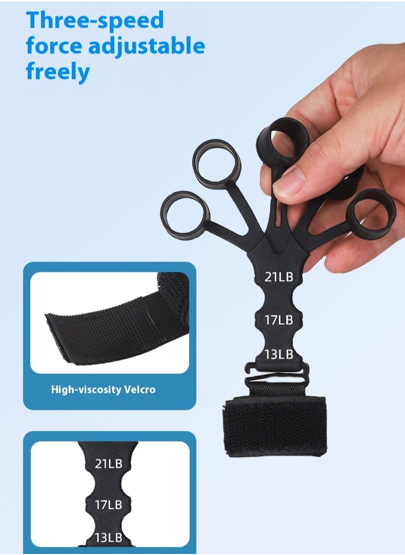 Healife Adjustable Finger Strength Trainer, Hand Gripper with 3 Resistance Levels, Finger Rehabilitation & Grip Exercise Tool for Musicians, Athletes, and Rehabilitation  - Image 3
