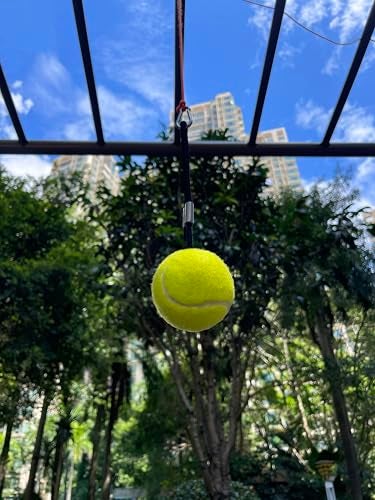 Teknigoo Tennis Swing Trainer with Pulley - Improve Swing & Develop Muscle Memory | Height Adjustable Practice Aid for Home/Court | Training Tools with 13ft Rope for All Ages,Indoor/Outdoor Use - Image 5