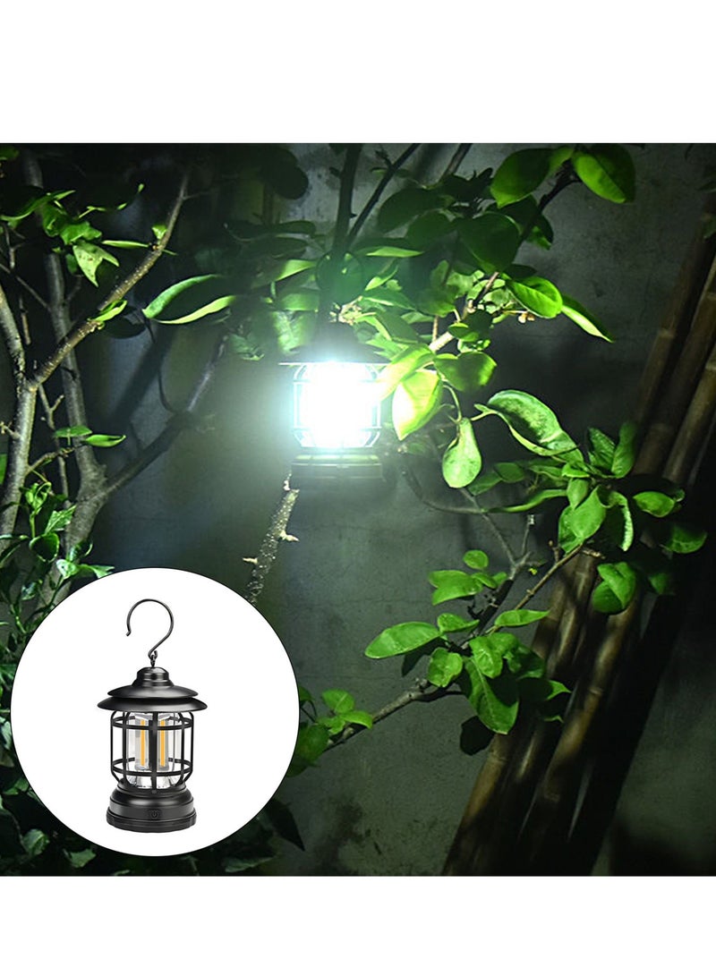 xinzhen Classic Vintage Camping Lantern, Vintage Rechargeable Camping Light, Rechargeable Vintage Camping Light - Image 3