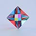 CMY Cubes The Aether 50mm Cyan Magenta Yellow Polyhedron Subtractive Color Mixing Optical Octahedron Teaches Subtractive Color Mixing Educational Physics Kinetic Art Desk Object - Image 3