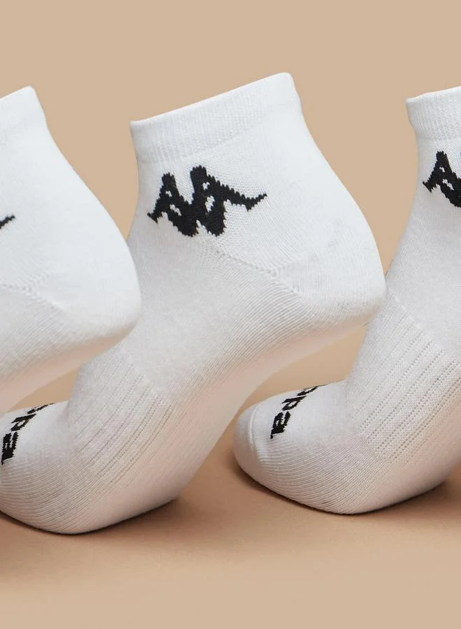 Kappa Logo Detail Ankle Length Sports Socks - Set of 5