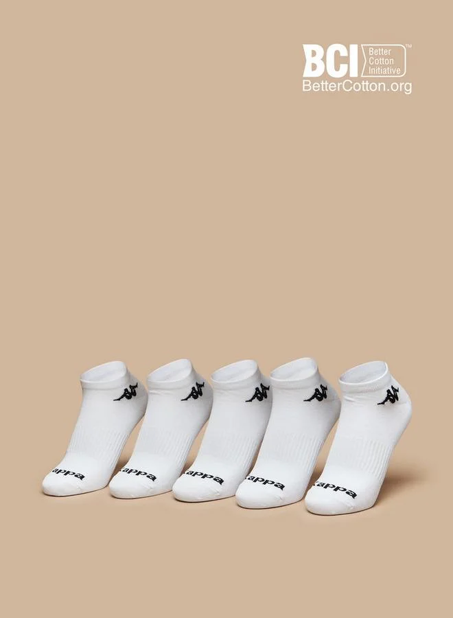 Kappa Logo Detail Ankle Length Sports Socks - Set of 5
