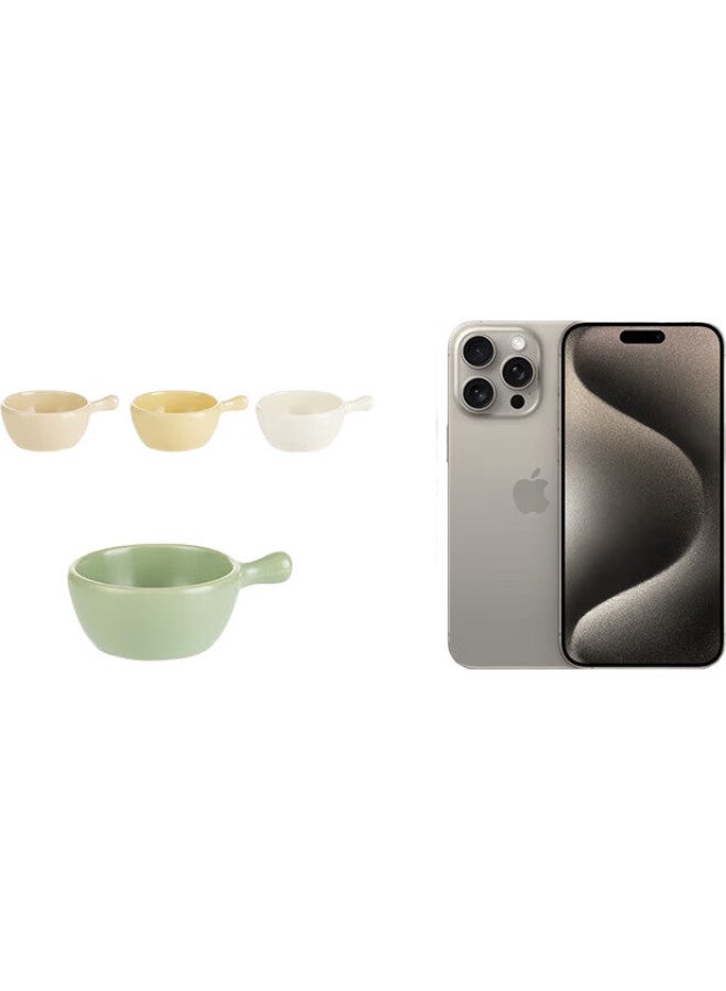 GRASEY Guangyi Ceramic Four-Color Dipping Sauce Dishes, Soy Sauce Dishes, Seasoning Dishes, Snack Dishes, Condiment Dishes, Ceramic Four-Piece Set Gy7448 - Image 1