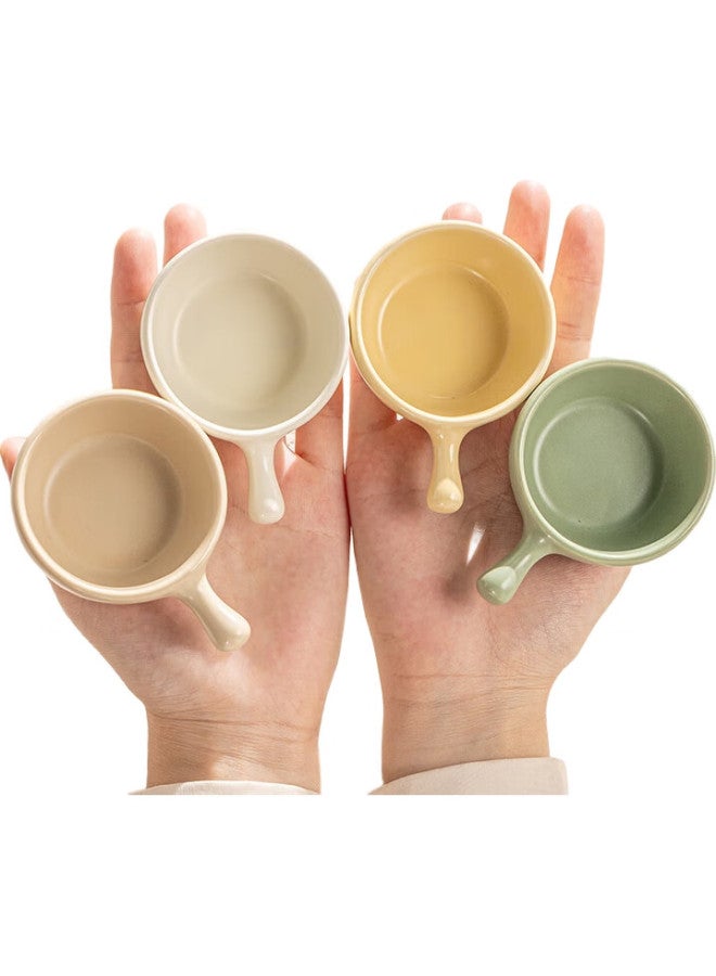 GRASEY Guangyi Ceramic Four-Color Dipping Sauce Dishes, Soy Sauce Dishes, Seasoning Dishes, Snack Dishes, Condiment Dishes, Ceramic Four-Piece Set Gy7448 - Image 3