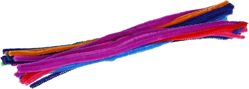Multi colored velvet pipe cleaner for art crafts