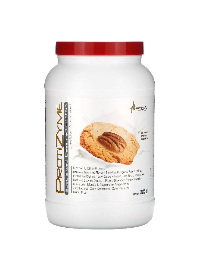 Metabolic Nutrition Metabolic Nutrition, Protizyme, Specialized Designed Protein, Butter Pecan Cookie, 2 lb  - Image 1