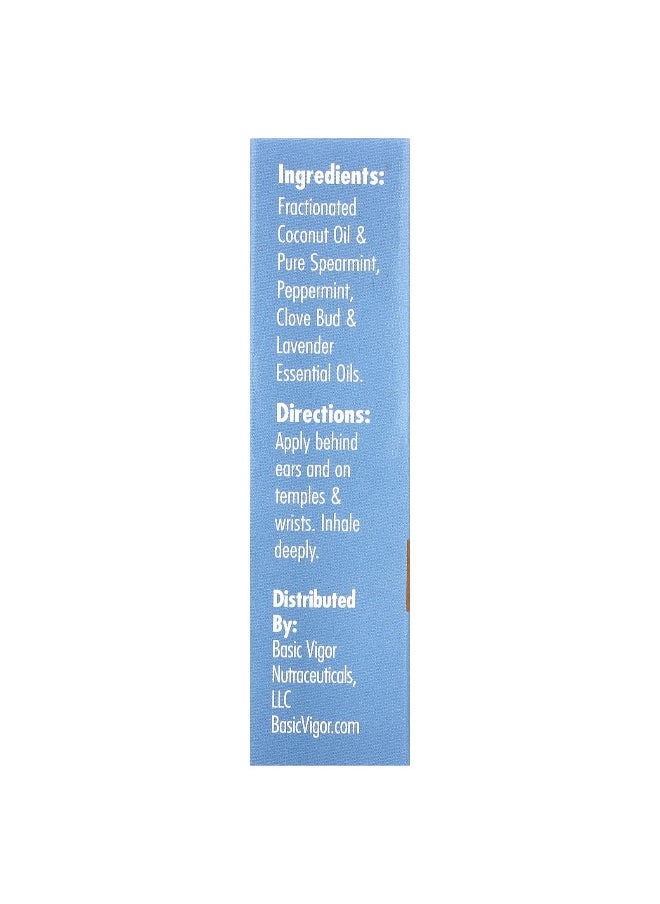 Basic Vigor - Basic Vigor, Nausea Relief Roll-On, 0.33 oz (10 ml) - Image 1