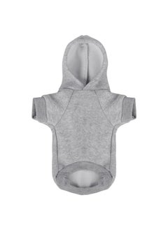 Paiaite Comfortable Polycotton Dog Hoodie: Soft, Lightweight Puppy Vest for Small and Large Dogs, Highlighting The Heartfelt 'I Only Love My Bed, My Mama, I'm Sorry' Slogan Print Grey Medium  - Image 2