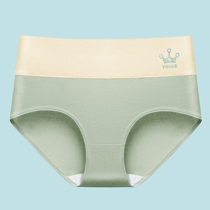 Japanese Style Plus Size Soft Breathable Seamless Mid Waist Cotton Underpants Womens Comfortable Triangle Panties Lifting Up purple