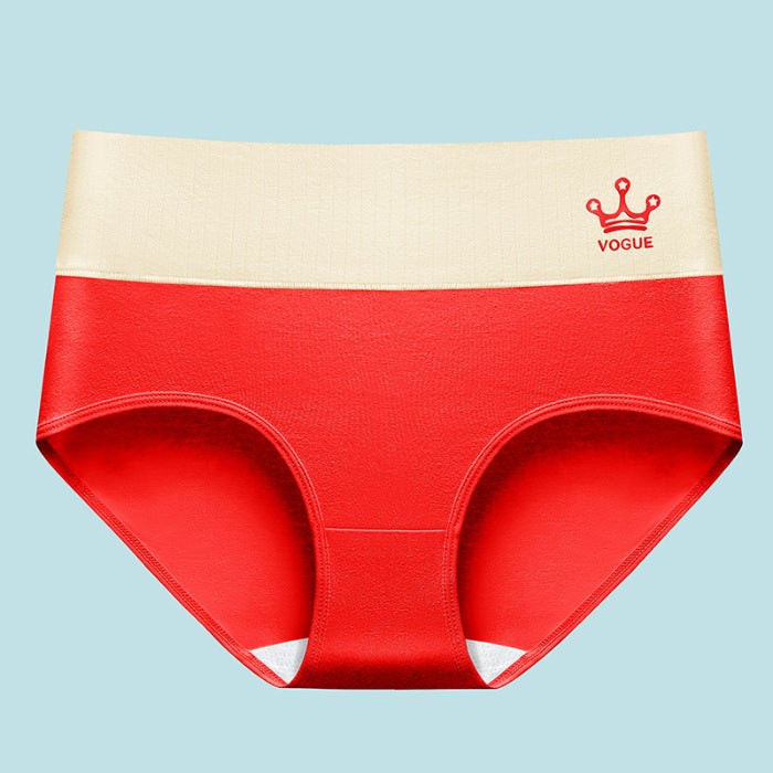 Japanese Style Plus Size Soft Breathable Seamless Mid Waist Cotton Underpants Womens Comfortable Triangle Panties Lifting Up purple