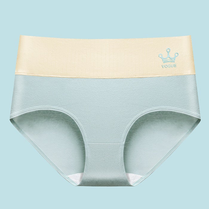 Japanese Style Plus Size Soft Breathable Seamless Mid Waist Cotton Underpants Womens Comfortable Triangle Panties Lifting Up purple