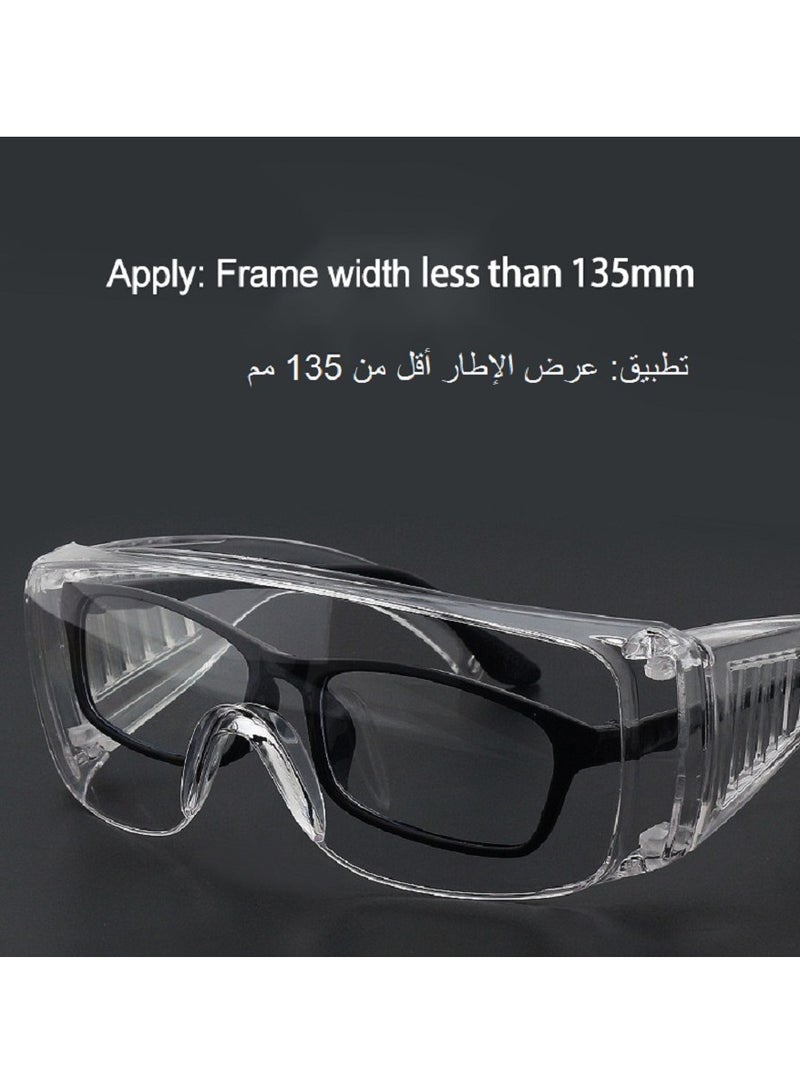 Professional Safety Glasses Scratch Resistant Eye Protection Shield Goggle Clear - Image 3