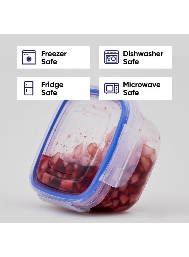 Biella Meal Prep Container, Airtight Sealed Food Storage Box With Locking Lids, Re-Usable And Leakproof Lunch Boxes, Stackable Kitchen Organizer, Tupperware And Microwave Freezer Dishwasher Safe  - Image 4