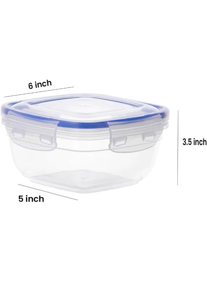 Biella Meal Prep Container, Airtight Sealed Food Storage Box With Locking Lids, Re-Usable And Leakproof Lunch Boxes, Stackable Kitchen Organizer, Tupperware And Microwave Freezer Dishwasher Safe  - Image 2