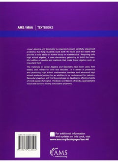 American Mathematical Society Linear Algebra and Geometry  - Image 1