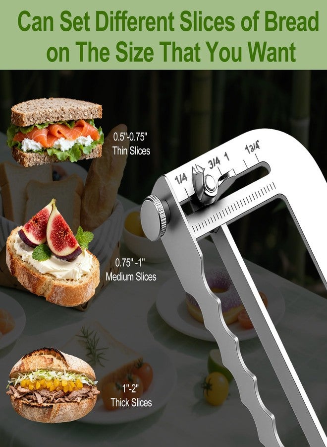 Solldgt Adjustable Bread Slicer for Homemade Bread LEFT RIGHT HAND - Image 4