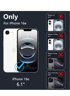 Houmt iPhone 16e 6.1-Inch Case Cover Premium Liquid Silicone Case Soft Anti-Scratch Shockproof Camera Protection Phone Cover For iPhone 16e 6.1-Inch  - Image 2