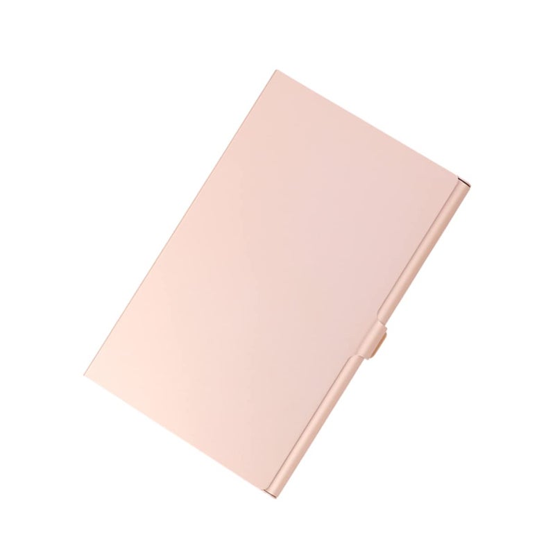 Aluminum Alloy Business Card Holder Portable Golden Design for Office Professional Use - Image 2