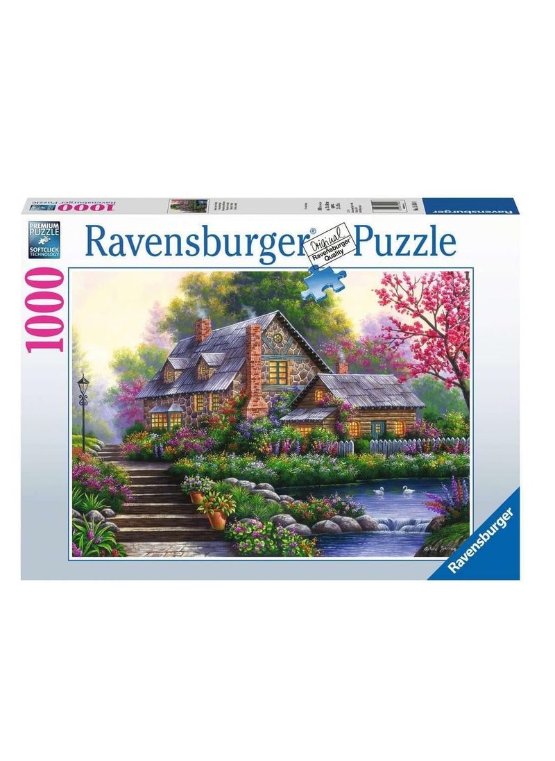 Ravensburger Ravensburger Romantic Cottage Puzzle - 1000pcs - No:15184  - Image 1