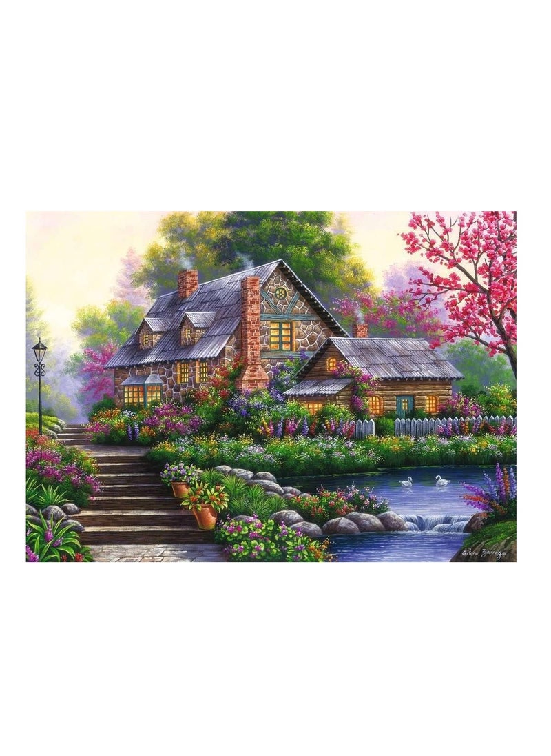 Ravensburger Ravensburger Romantic Cottage Puzzle - 1000pcs - No:15184  - Image 2