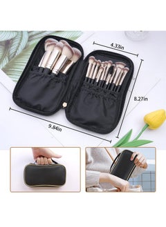 MAGEFY Makeup Brushes 22 Pcs Professional Premium Synthetic Makeup Brush Set With Case Foundation Eyeshadow Brush Travel Make Up Brushes Set (Blackgold)  - Image 4