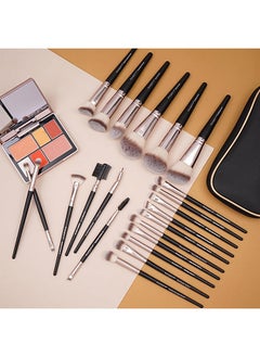MAGEFY Makeup Brushes 22 Pcs Professional Premium Synthetic Makeup Brush Set With Case Foundation Eyeshadow Brush Travel Make Up Brushes Set (Blackgold)  - Image 2
