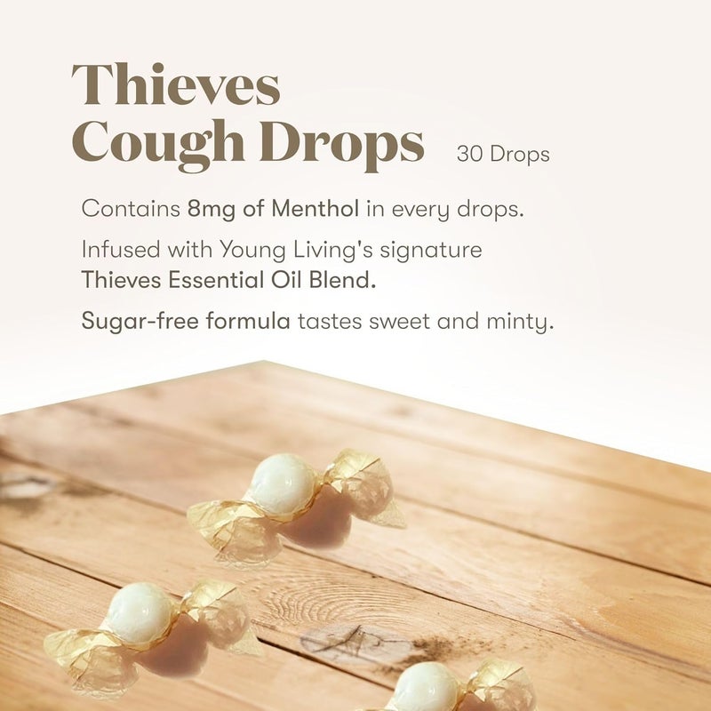 Young Living Thieves Cough Drops 30 Ct Essential Oil Infused by Young Living Essential Oil - Image 3
