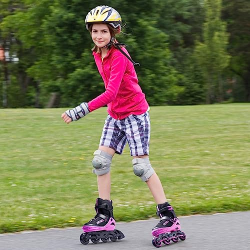PAPAISON Adjustable Inline Skates for Kids and Adults with Full Light Up Wheels, Outdoor Roller Skates for Girls and Boys, Men and Women - Image 2