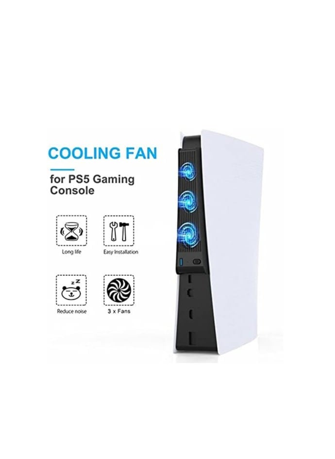 Generic - COOLING FAN FOR PS5 DE/UHD CONSOLE - BLACK - Image 1