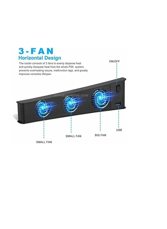 Generic - COOLING FAN FOR PS5 DE/UHD CONSOLE - BLACK - Image 1
