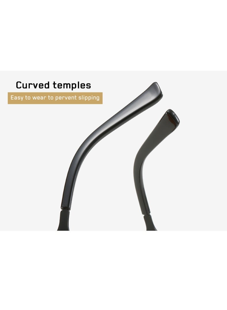 Retro Steampunk Vintage Square Sunglasses - Retro Metal Frame Unisex Sunglasses for Men & Women - Image 4