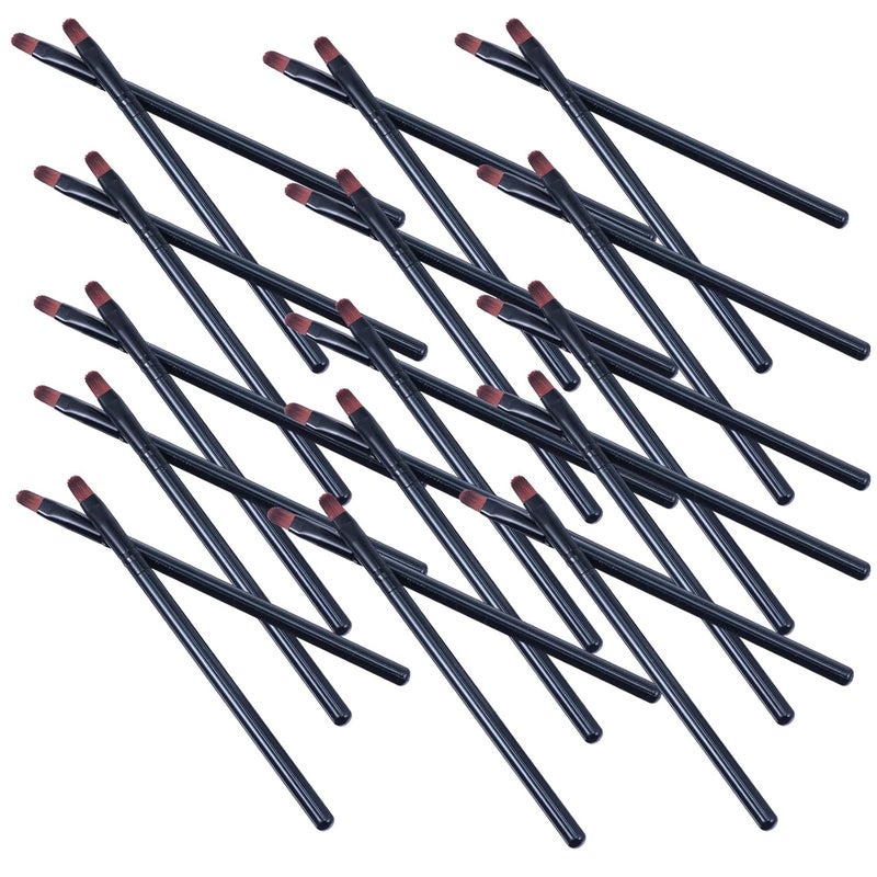 ABOOFAN 50pcs Multifunctional Lip Brush Applicators Portable Makeup Brush Set for Travel Lipstick and Lip Gloss Application - Image 1