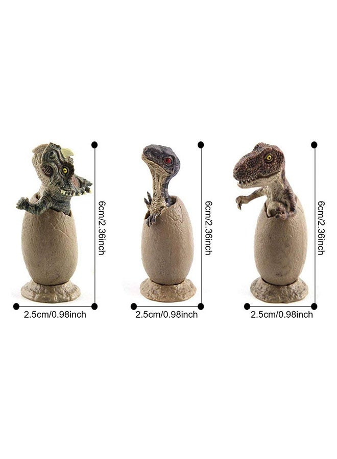 Galaxy 6 Dinosaur Crawling Out of Egg Toy Set - Educational Baby Dinosaur Egg Hatching Toys | 6pcs Dinosaur Model Figures | Realistic Dinosaur World Playset for Kids - Image 4