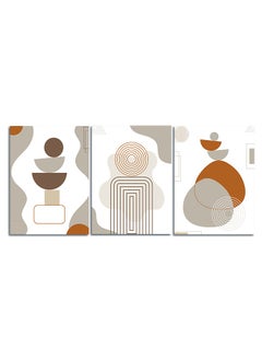 Marktna Decorative Wall Art Painting With a Bohemian Art Design 3 Pieces Size 120x60cm  - Image 2