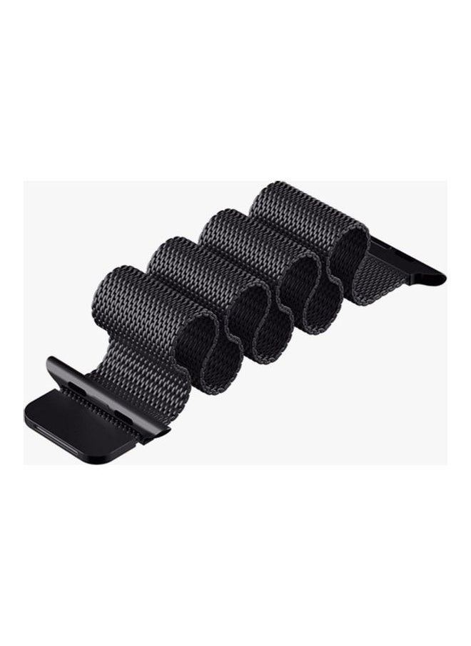 Generic - Milanese Loop Band For Apple Watch Series 5/6/7 42/44/45mm Space Black - Image 1