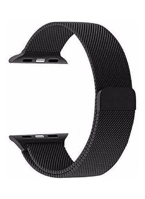 Milanese Loop Band For Apple Watch Series 5/6/7 42/44/45mm Space Black